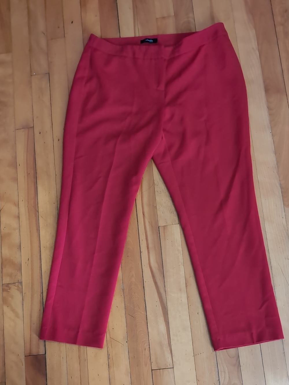 Rafaella Red Ankle Ponte Pants
